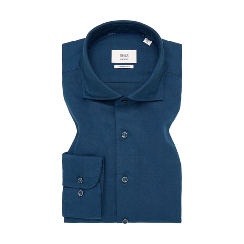 Bild von COMFORT FIT Hemd in midnight unifarben – Eleganz trifft auf Komfort