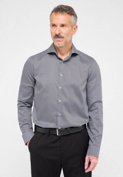 Bild von SLIM FIT Hemd in grau bedruckt