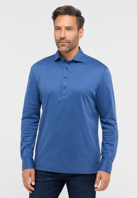 Bild von MODERN FIT Jersey Shirt in blau unifarben