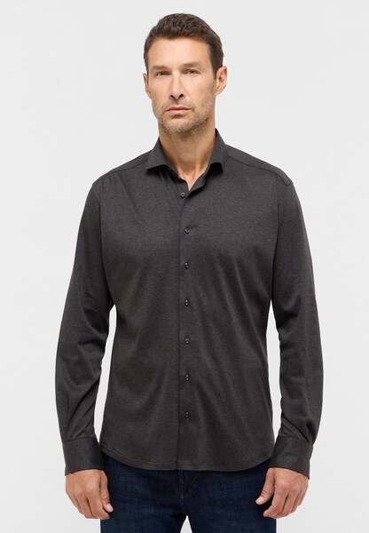 Bild von MODERN FIT Jersey Shirt in anthrazit unifarben