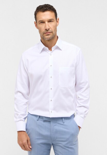 Bild von ETERNA Herren Baumwollhemd Comfort FIT 1/1 weiß 40_H_1/1