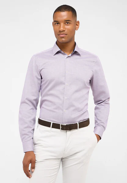 Bild von SLIM FIT Hemd in lila strukturiert