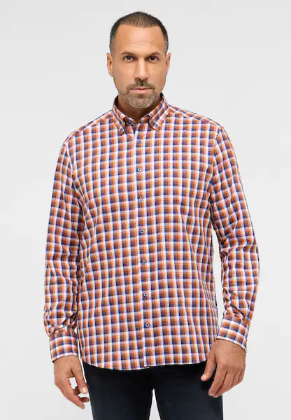 Bild von COMFORT FIT Hemd in orange kariert