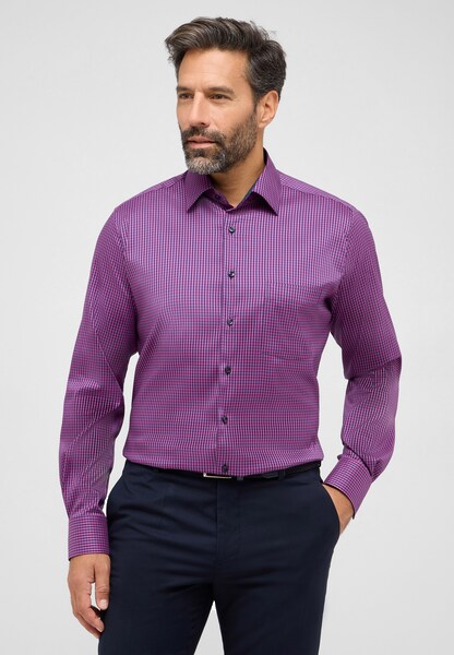 Bild von MODERN FIT Performance Shirt in pink kariert