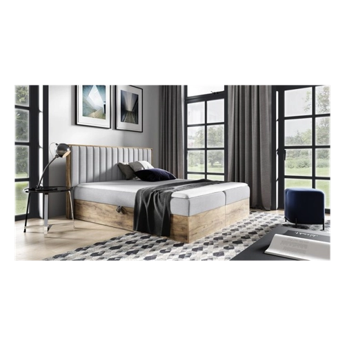 Bild von Schlaffabrik Boxspringbett WOOD 4 (Faro 16) – ein luxuriöses Schlaferlebnis