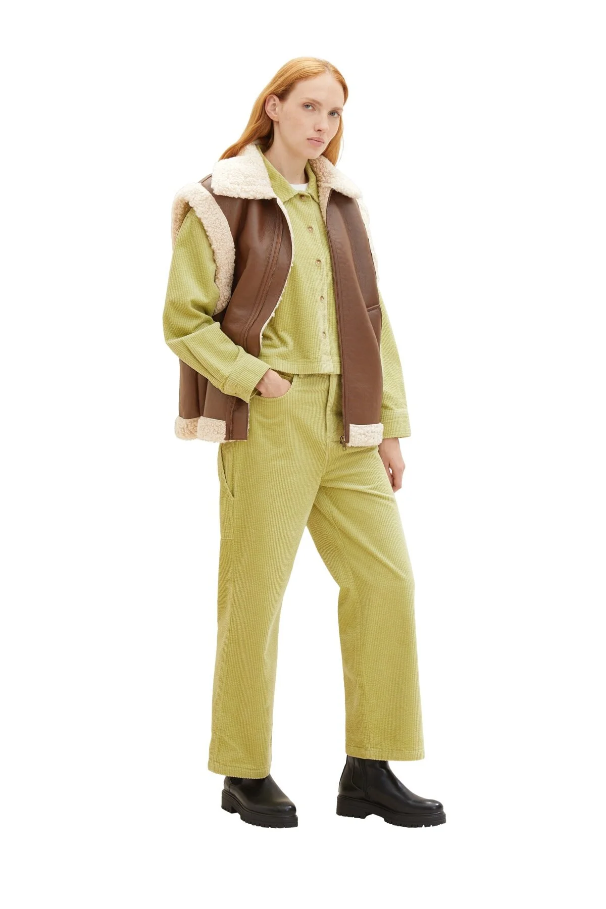 Bild von Tom Tailor Denim Hosen /mädchen Cord-carpender-hose für Damen - XS