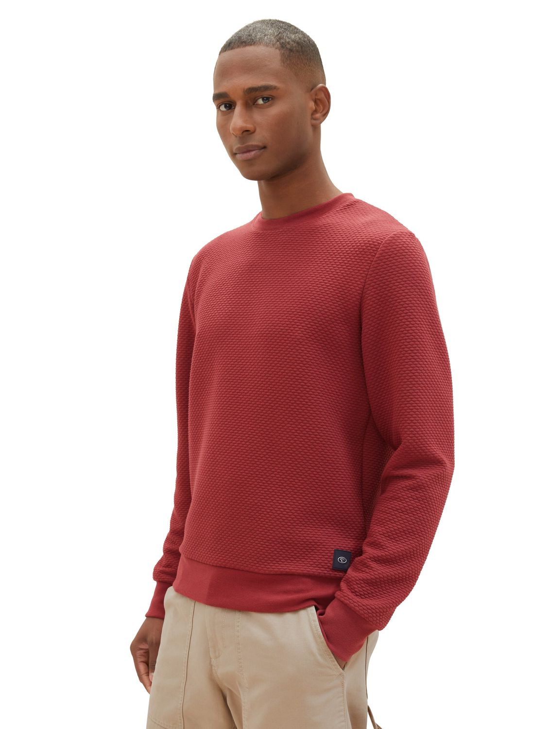 Bild von Tom Tailor Herren Sweatshirt QUILTED SWEAT - Regular Fit