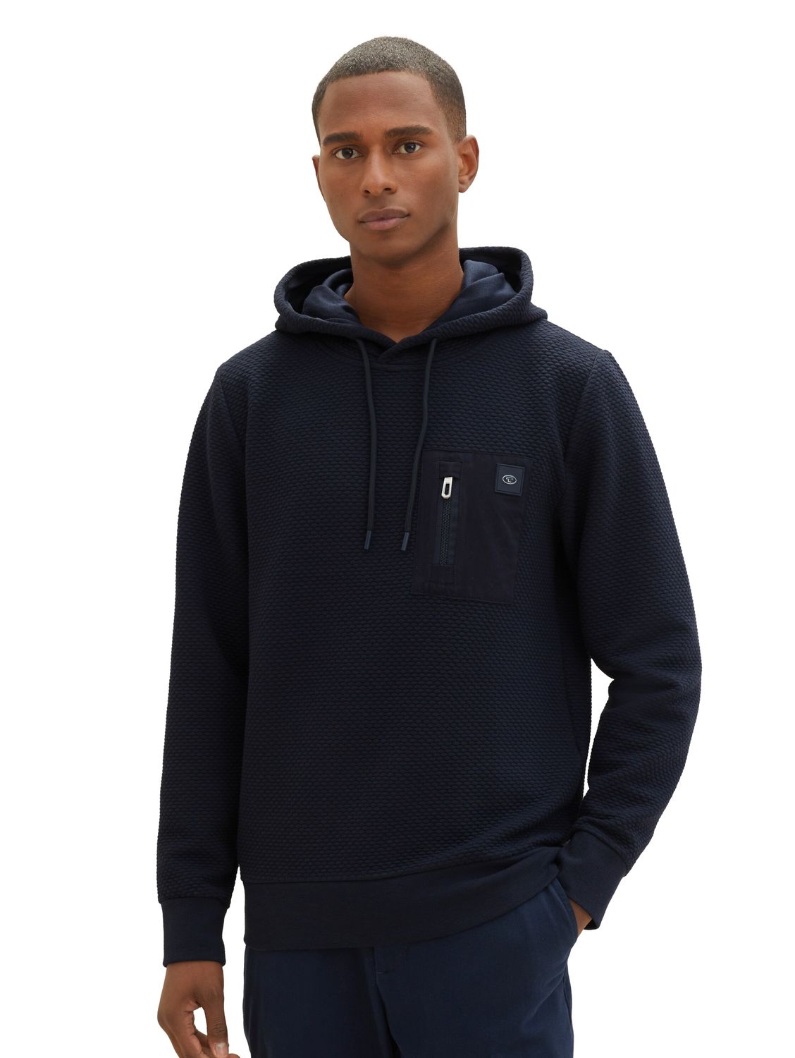 Bild von Tom Tailor Herren Kapuzenpullover QUILTED HOODIE - Regular Fit