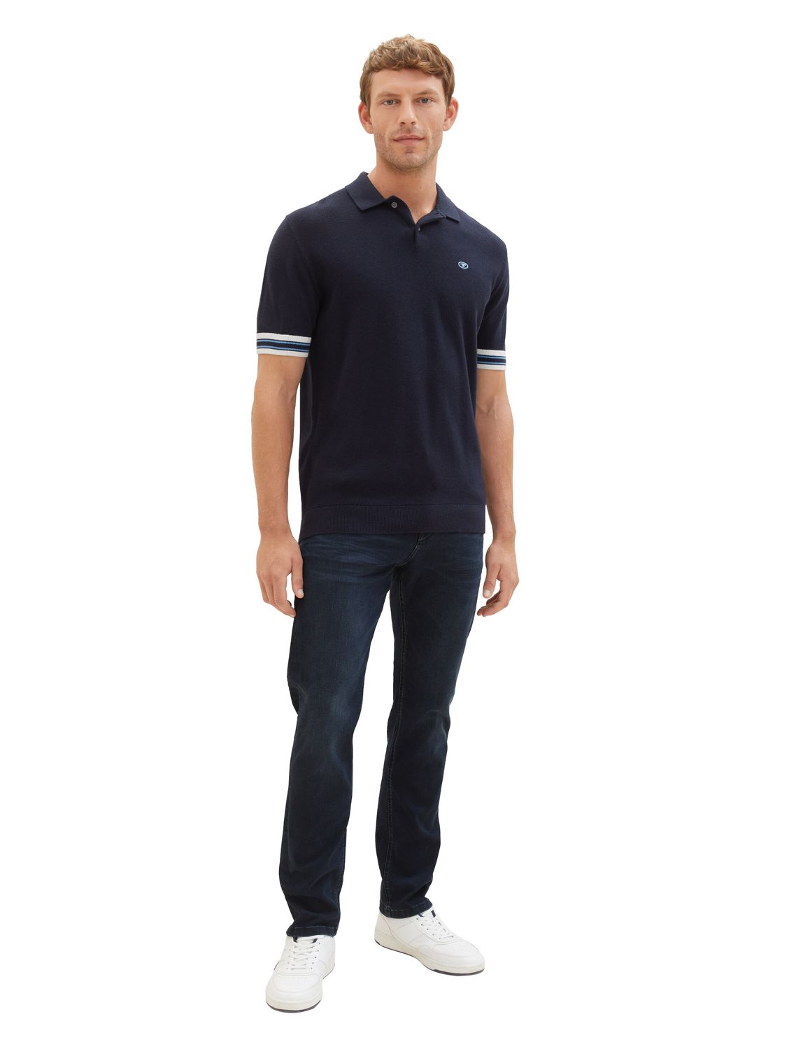 Bild von TOM TAILOR Herren 1037638 Josh Regular Slim Jeans mit Stretch, 10170-blue Black Denim, 32/36