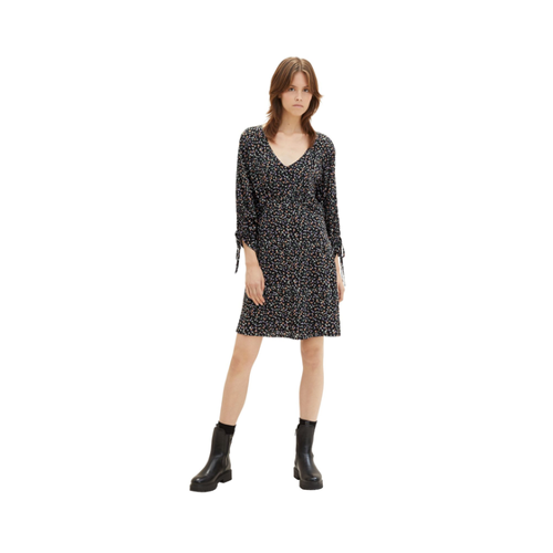 Bild von Elegantes Tom Tailor Denim Kleid für Damen im Mehrfarbigen Blumendruck