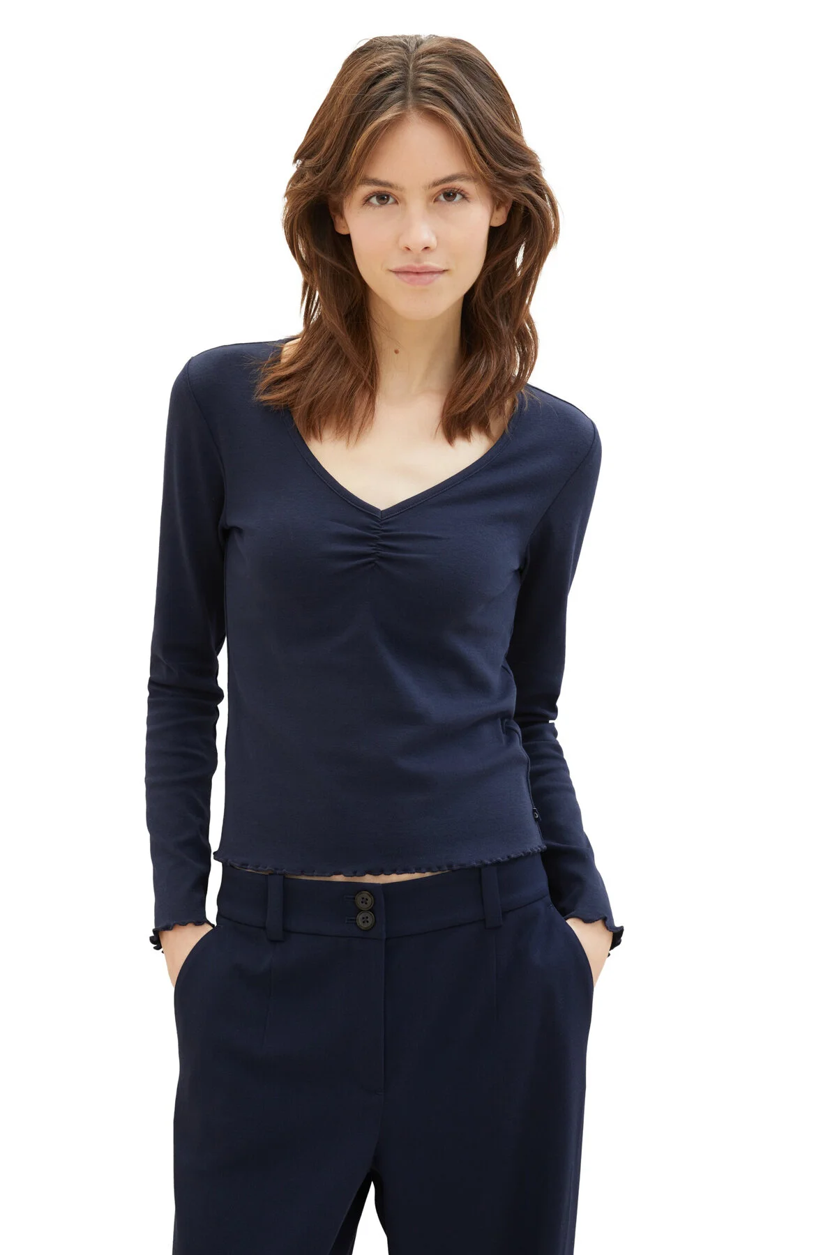Bild von Tom Tailor Denim Sky Captain Blaues T-shirt Für Erwachsene für Damen - L