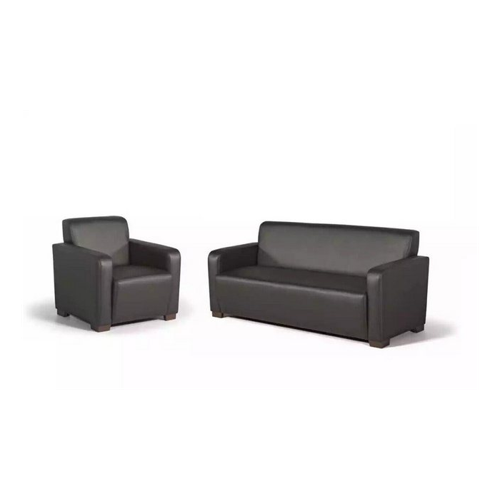 Bild von JVmoebel Sofa Schwarze Arbeitszimmer Sofagarnitur Dreisitzer Sessel Moderne Couche, Made in Europa