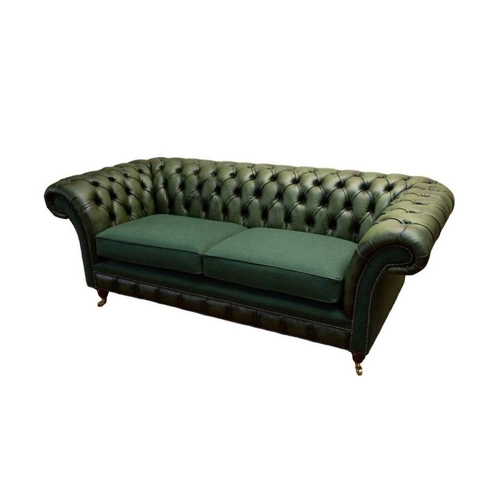 Bild von JVmoebel Grünes Designer Chesterfield Sofa Dreisitzer