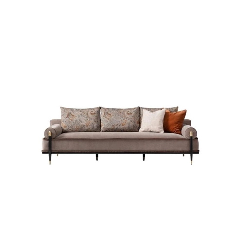 Bild von Xlmoebel 3-Sitzer Stoffsofa in Grau – Eleganz und Komfort vereint