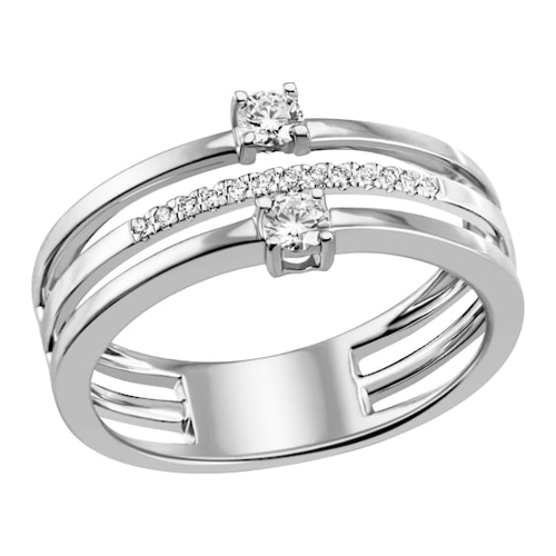 Bild von Firetti Fingerring »Schmuck Geschenk Silber 925 Damenring Ring« mit Zirkonia (synth.)