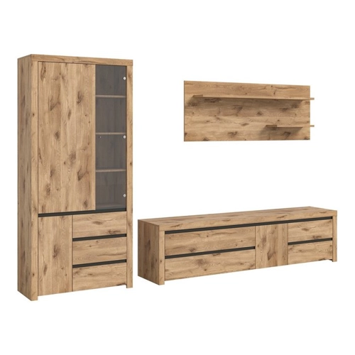 Bild von Moderne Wohnwand Woody in Nox Oak von freiraum