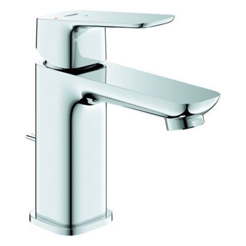 Bild von GROHE Cubeo Einhand-Waschtischbatterie, S-Size, Ausladung 106mm, Zugstangen-Ablaufgarnitur, EcoMode, 1017300000