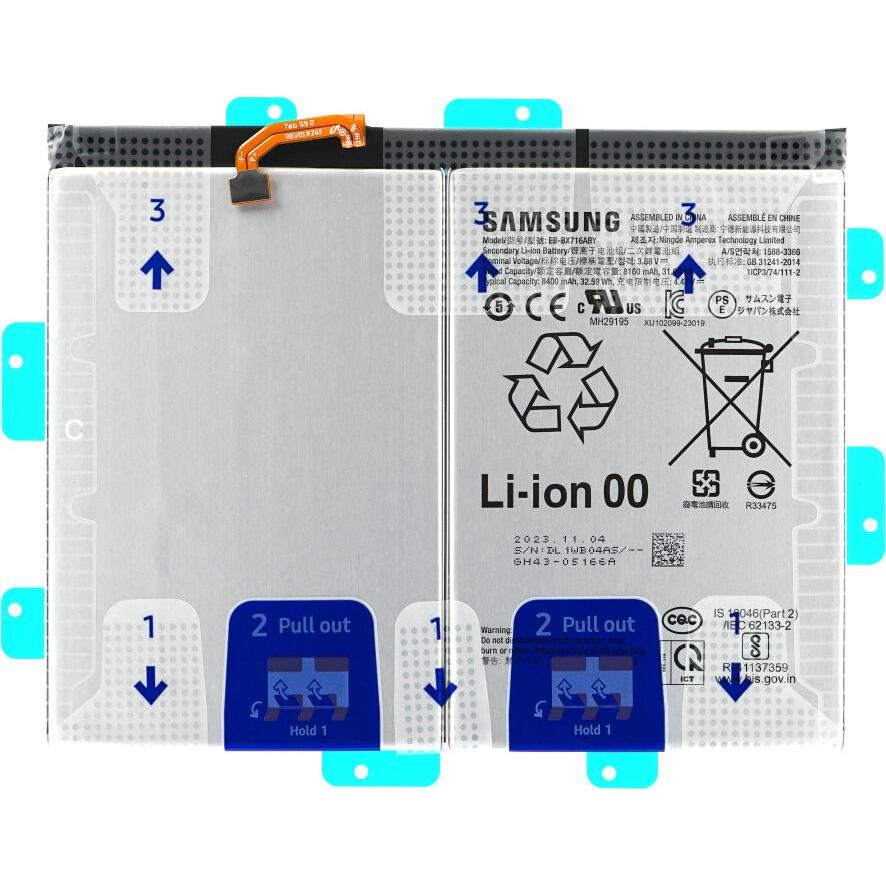 Bild von Samsung Akku EB-BX716ABY 8400 mAh SM-X710/X716 Galaxy Tab S9 (Wi-Fi/5G) GH82-31774A, Smartphone Akku