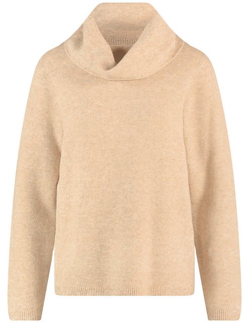 Bild von GERRY WEBER Damen Kuscheliger Rollkragenpullover Langarm Polyamid, Beige, 46