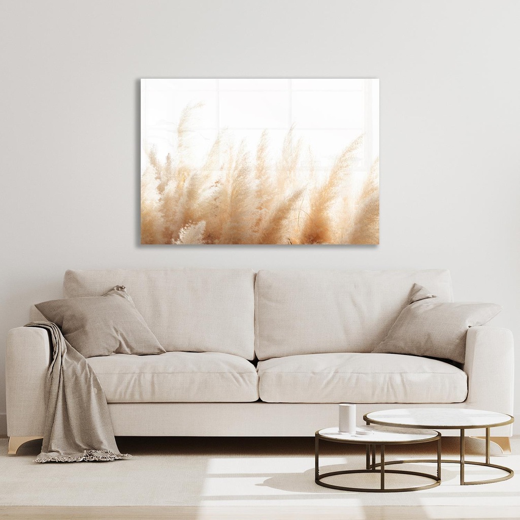 Bild von queence Leinwandbild "Grasses"
