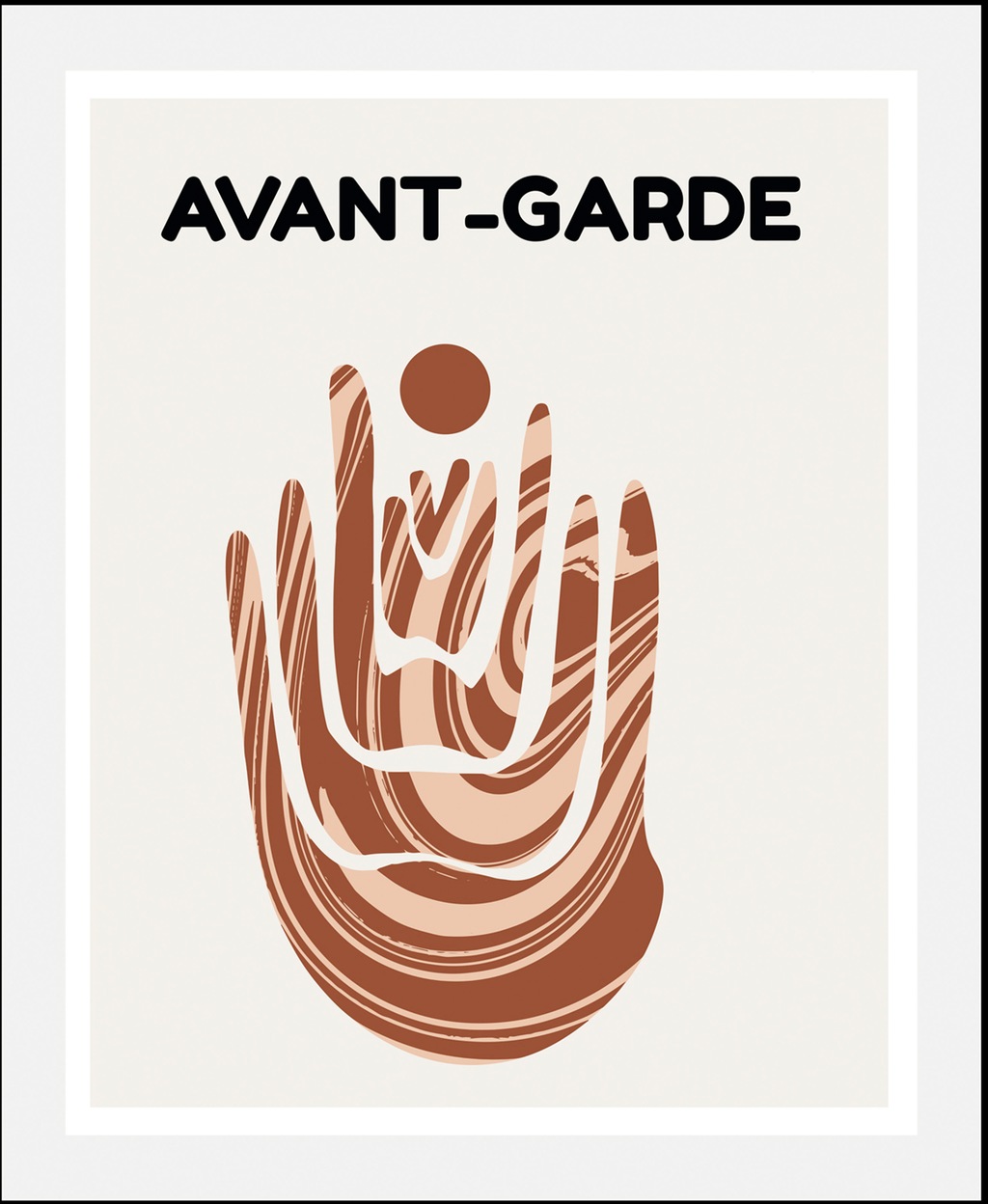 Bild von queence Bild »Avant-Garde«, (1 St.), HD Premium Poster-Druck inkl. Holzrahmen