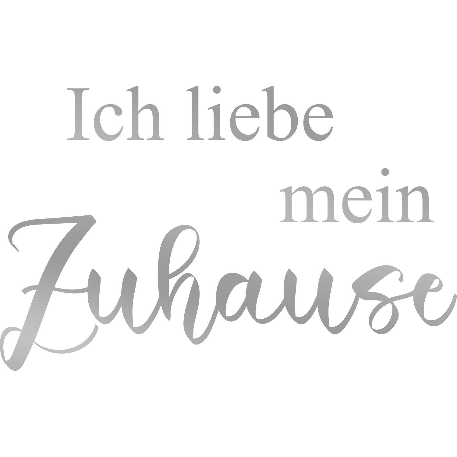 Bild von my home Wandtattoo »Ich liebe mein Zuhause«, (1 St.), Wandaufkleber, selbstklebend, rückstandslos abziehbar, Sticker, Spruch