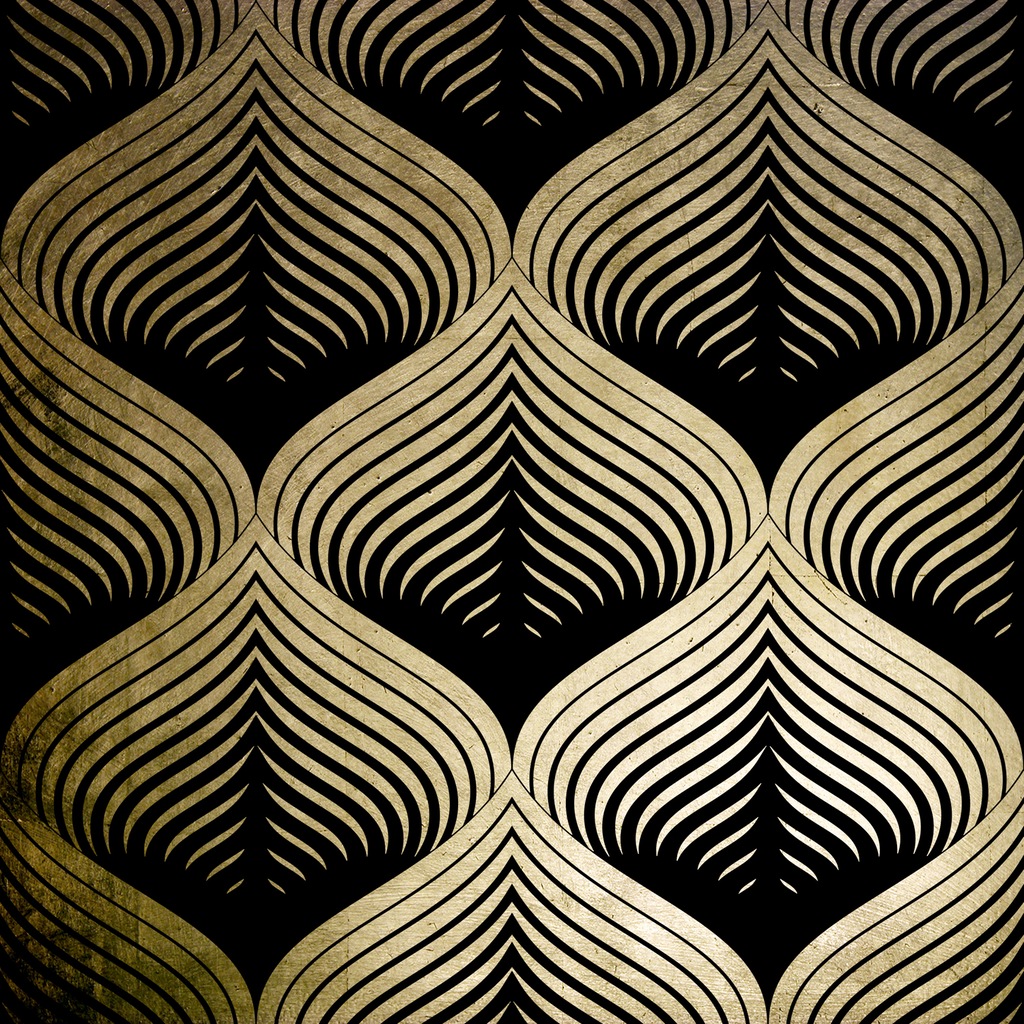 Bild von Leonique Acrylglasbild »Blätter - Acrylbilder mit Blattgold veredelt«, Blätter-Blätterbilder-Pflanzen, (1 St.), von Hand eingearbeitete Blattgold Applikationen