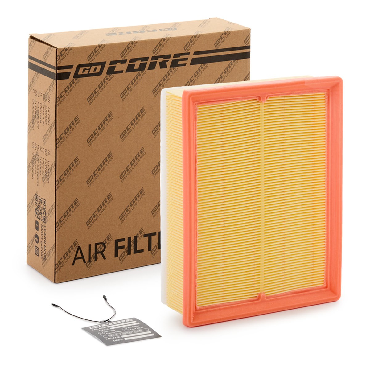 Bild von goCORE GCH0248 Luftfilter 73 209 258 rechteckig Filtereinsatz mit Vorfilter RENAULT: Trafic 3 Kastenwagen, Trafic 3 Bus, TRAFIC 3 Pritsche/Fahrgestell