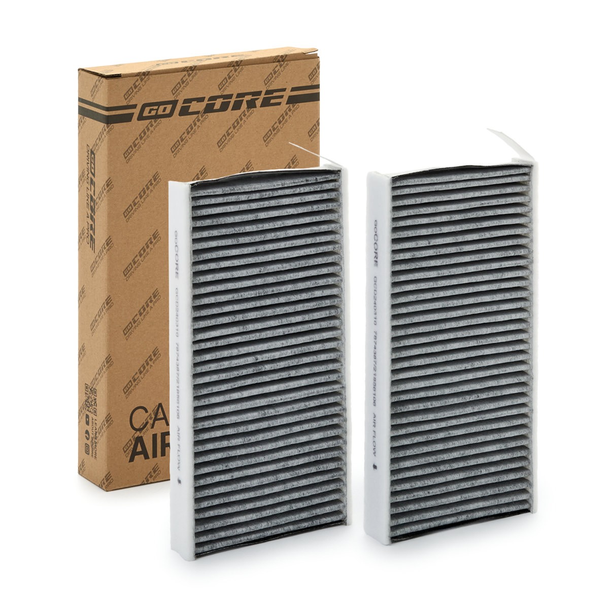 Bild von goCORE GCD240310 Innenraumfilter Aktivkohlefilter, Schwebstofffilter (HEPA) 266 133 32 RENAULT: LAGUNA 3 Grandtour, LAGUNA 3, Laguna III Coupe
