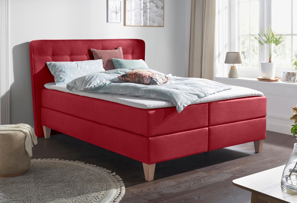 Bild von Home affaire Boxspringbett "Ascola", incl. Topper, 5, Breiten, 3 Ausführungen, 2 Härtegrade