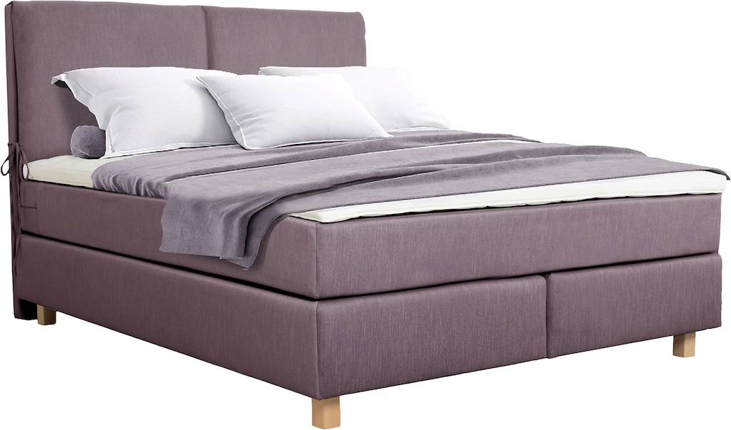 Bild von Home affaire Boxspringbett "Nele", inkl. Topper im schlichtem Design