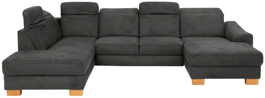 Bild von Home affaire Wohnlandschaft "Dundee U-Form", wahlweise mit Kopfteilverstellung und zusätzlich mit Bettfunktion