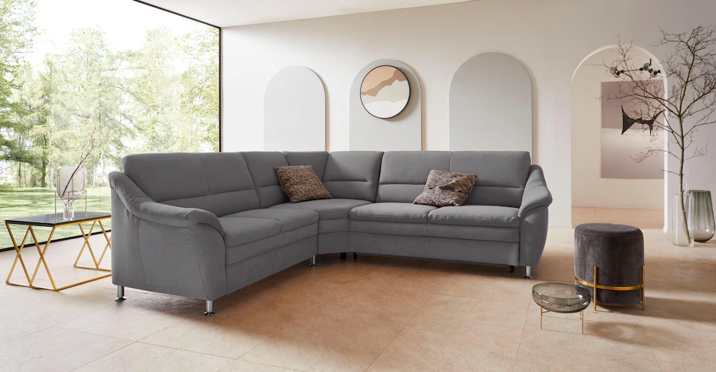 Bild von Places of Style Ecksofa "Cardoso L-Form", mit Trapezecke für mehr Sitzkomfort, wahlweise auch mit Bettfunktion