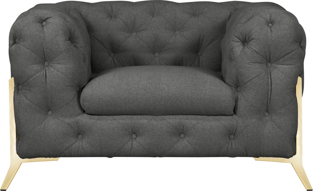 Bild von Leonique Chesterfield-Sessel "Amaury Sessel", aufwändige Knopfheftung, moderne Chesterfield Optik, Fußfarbe wählbar