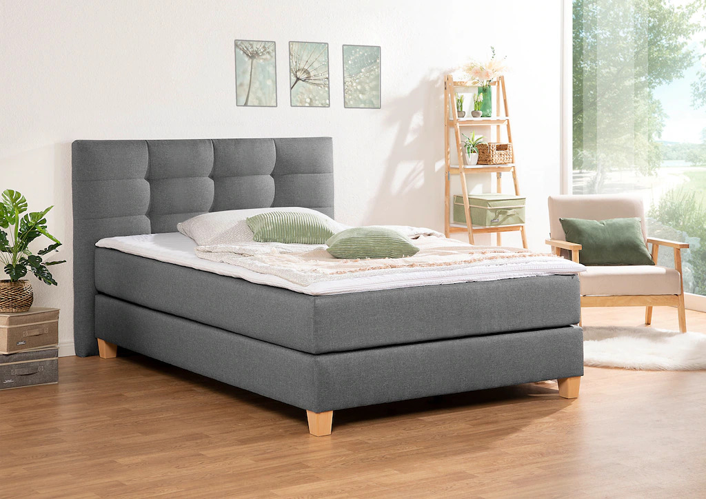 Bild von Home affaire Boxspringbett "Moulay", inkl. Topper, in 3 Härtegraden, TFK auch in Härtegrad 4