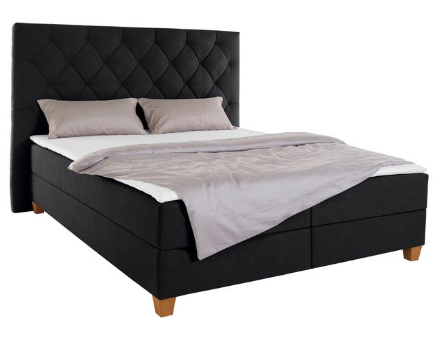 Bild von Guido Maria Kretschmer Home&Living Boxspringbett "Harmones hoch", in 3 Breiten, Härtegrad auch im Mix mit je 1 Matratze in H2 und H3