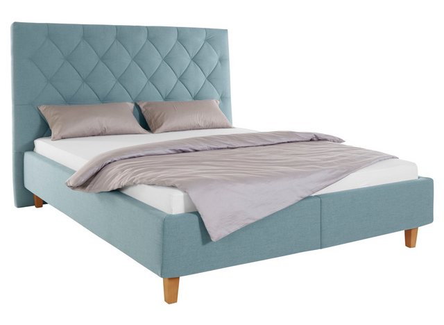 Bild von Guido Maria Kretschmer Home&Living Polsterbett "Sunley 140", Kreuzsteppung, Kopfteilhöhe 142 cm, ohne oder mit Matratze/Lattenrost