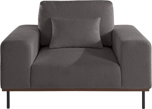 Bild von andas Loveseat »Mikael Sessel«, gebeizter Holzrahmen; passend zur Serie 'Mikael', incl. Zierkissen