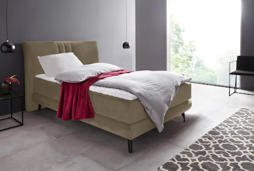 Bild von Places of Style Boxspringbett "Skien", incl. Kaltschaumtopper, 2 Härtegrade, 3 Ausführungen