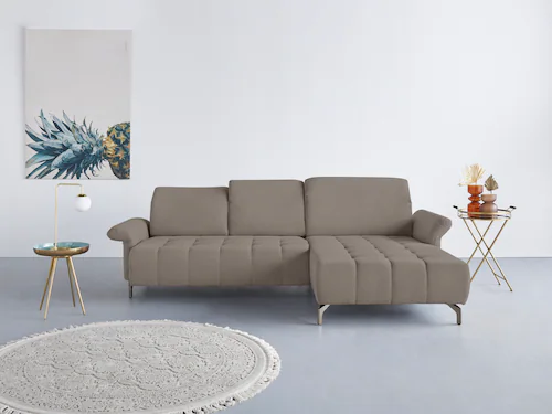 Bild von INOSIGN Ecksofa "Fresh L-Form", Federkern, wahlweise Kopfteilverstellung und motorischer Vorziehsitz