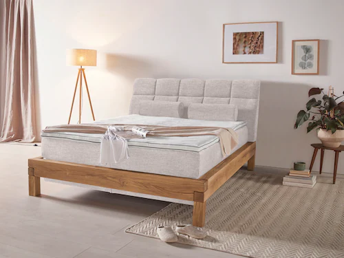 Bild von Home affaire Boxspringbett »Villads«, Liegefläche: 160/200 cm aus Balkeneiche, Inside-Boxspring-Unterbau