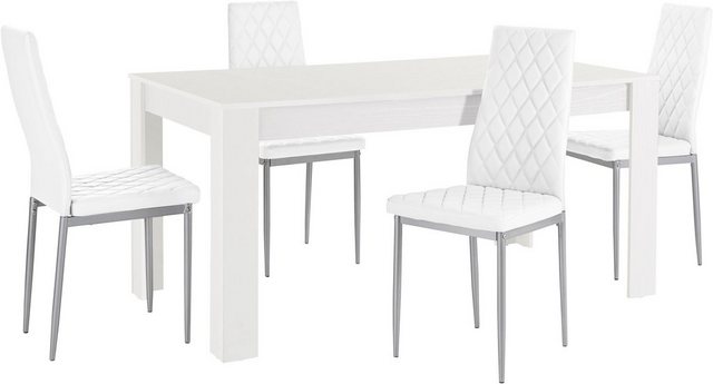 Bild von INOSIGN Essgruppe "Lynn160/Brooke", (Set, 5 tlg.), Tisch mit 4 Stühlen