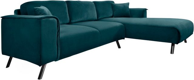 Bild von INOSIGN Ecksofa "Malaga L-Form", Deckenoptik auf Recamiere und Armlehne