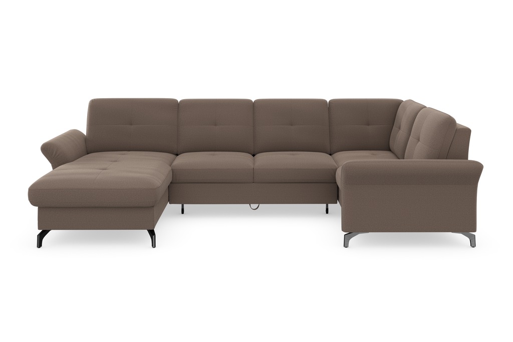 Bild von Places of Style Wohnlandschaft "Calando U-Form", wahlweise mit Bettfunktion, Bettkasten und Armteilfunktion