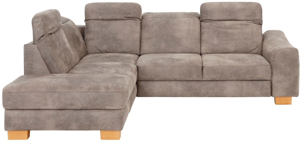 Bild von Home affaire Ecksofa "Dundee L-Form", wahlweise mit Kopfteilverstellung und zusätzlich mit Bettfunktion