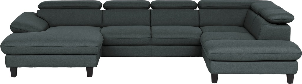 Bild von Home affaire Wohnlandschaft "Pilot U-Form", mit Kopfteilverstellung, wahlweise mit Bettfunktion und Bettkasten