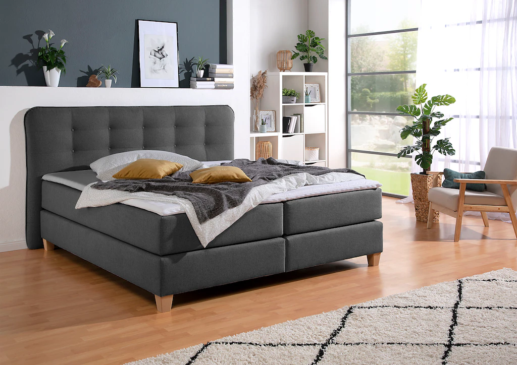 Bild von Home affaire Boxspringbett, inklusive Komfortschaum-Topper