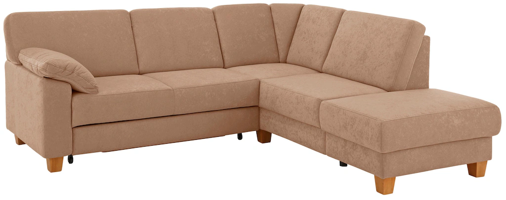 Bild von Home affaire Ecksofa "Belfort L-Form", mit Federkern, wahlweise mit Bettfunktion und Stauraum