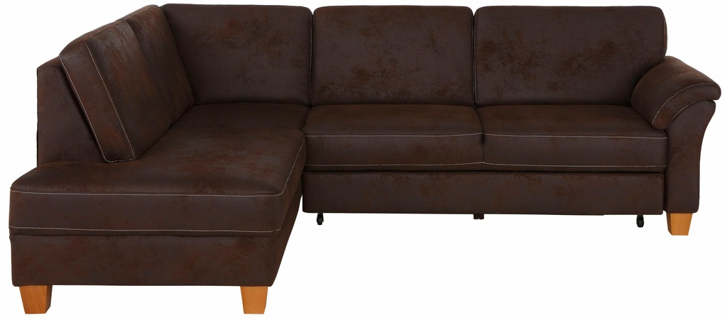 Bild von Home affaire Ecksofa "Borkum L-Form", mit Federkern, wahlweise mit Bettfunktion