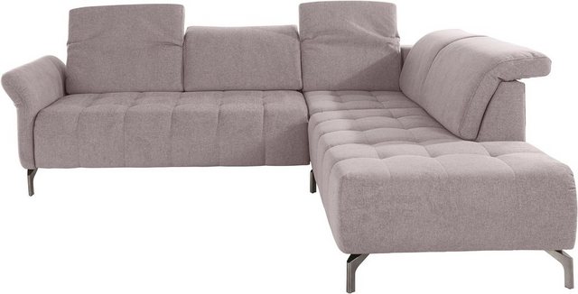 Bild von INOSIGN Ecksofa "Fresh L-Form", Federkern, wahlweise Kopfteilverstellung und motorischer Vorziehsitz